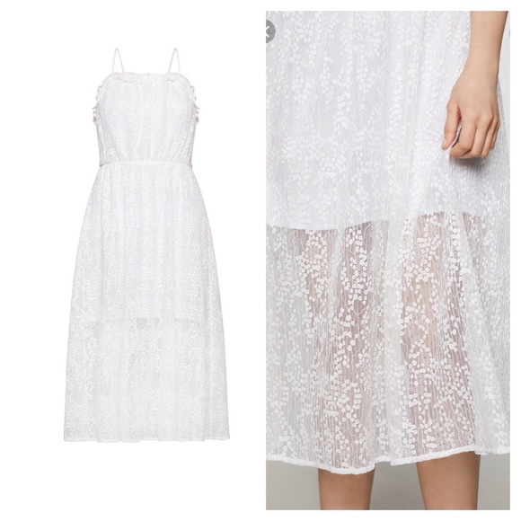 (NWT) BCBGeneration Lace Overlay Strappy Dress - Picture 3 of 8